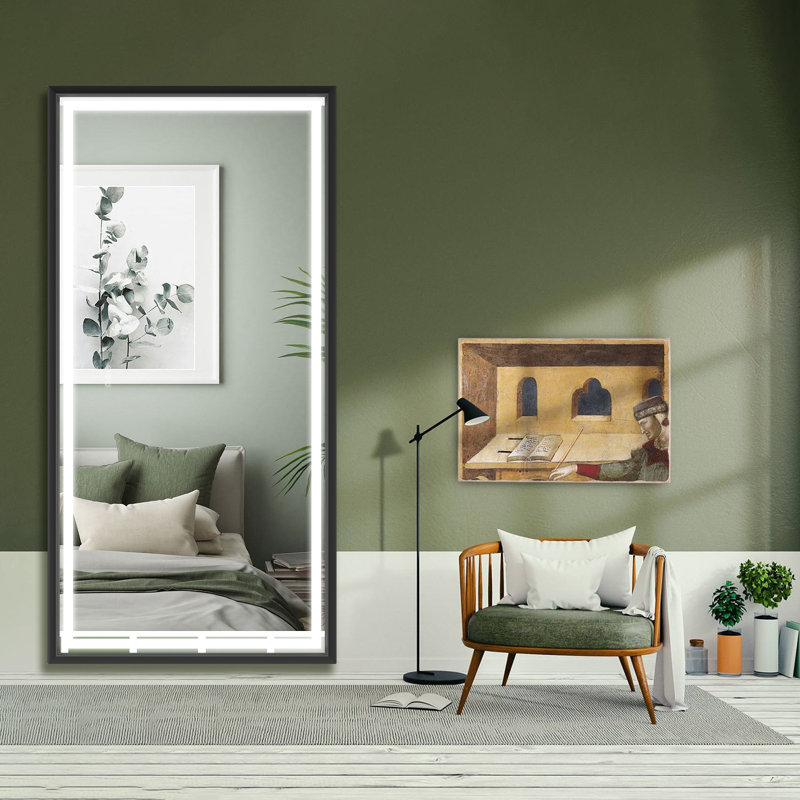 Metal Flat Wall Mirror, 60" x 36"