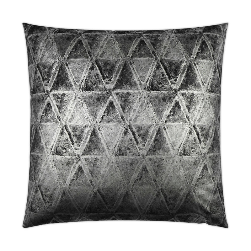 Scheme Pillow Cover & Insert, Black, Square 20"