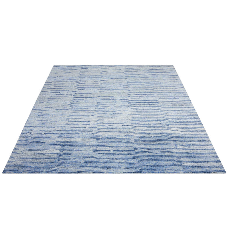 Nyssa Viscose Abstract Indoor Rug, Rectangle 3'9" x 5'9"