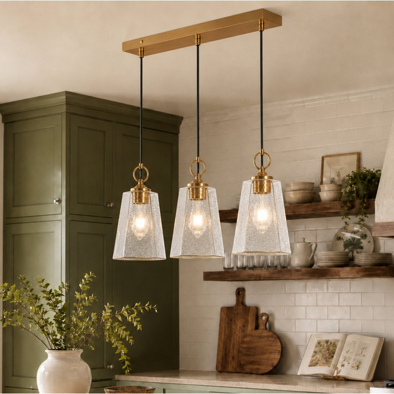 Coleridge 3 - Light Dimmable Kitchen Island Pendant