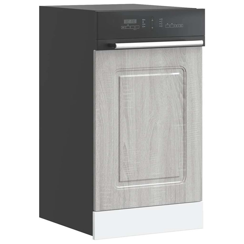 Panneau de lave-vaisselle en bois d'ingénierie durable vidaXL, Bois ancien, H 26,38 po x l 23,62 po x P 0,59 po