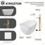 Baignoire autoportante ovale 51 po Kingston-114104042