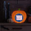Décoration citrouille en résine avec logo DEL 3D des Giants de New York (NFL) | 25 cm