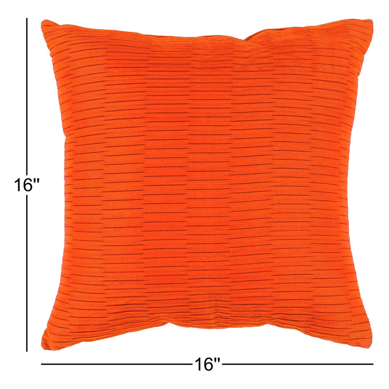 Retha Indoor/Outdoor Throw Pillow, 16" H x 16" W x 4" D, Gold