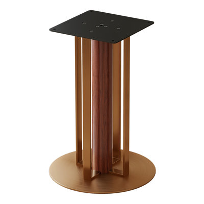 Pied de table métallique à cadre ouvert et à un seul piédestal, hauteur 27,56 po (672-TL)