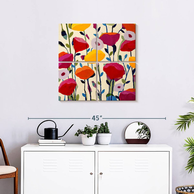 Harnek Bursting Poppies, H 26 po x l 26 po