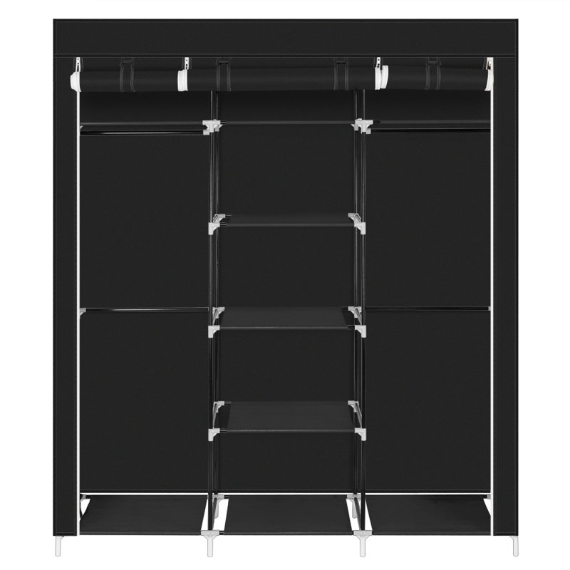 Penderie portative l 59,06" Raimondo, Noir