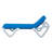 Grosfillex Nautical 78" Long Reclining Chaise-1744728619