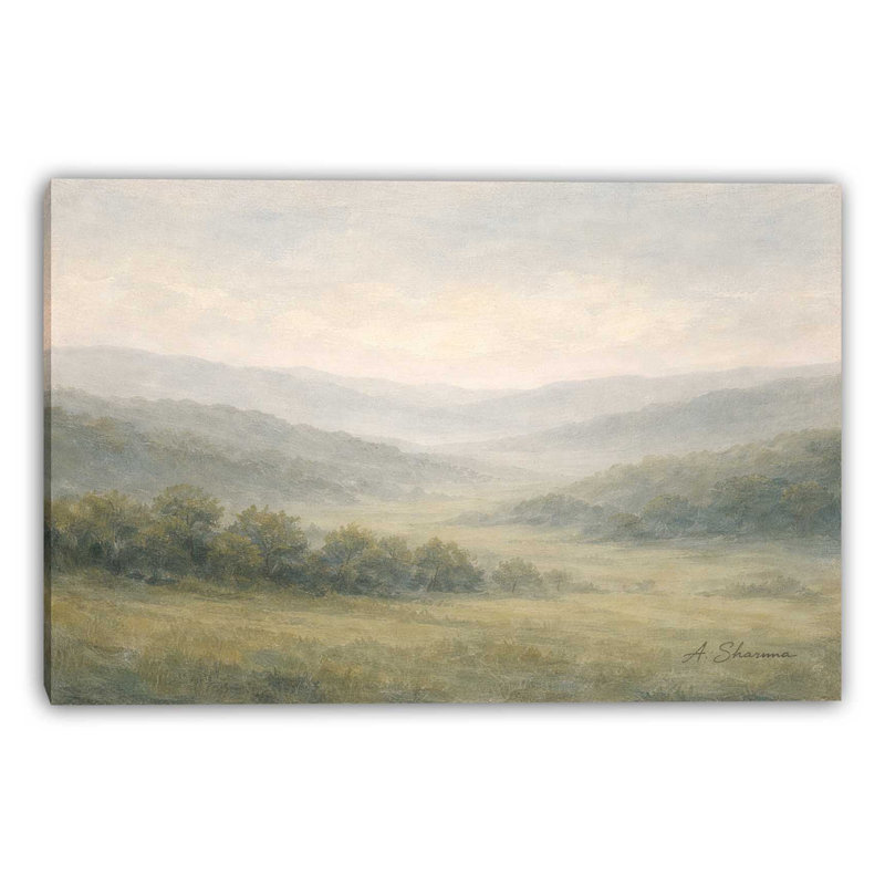 Art mural sur toile Silver Meadow, L 20 po x H 20 po x P 1,5 po