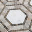 Carreau de mosaïque en marbre poli Zeta Asian Statuary 10-3 / 4 po x 12-1 / 4 po x 10 mm-36950099