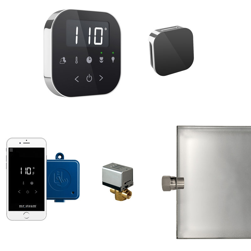 Ensemble de générateur de vapeur AirButler, Noire/chrome poli