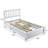 Gray Twin Bed With Storage-825405840