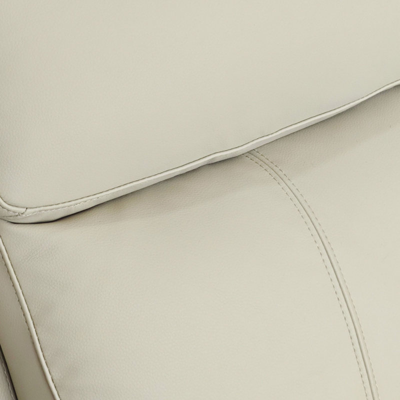 Windsor Powerglide 3 + 2 + 1 Real Leather Power Recliner Sofa Suite, Pearl Grey