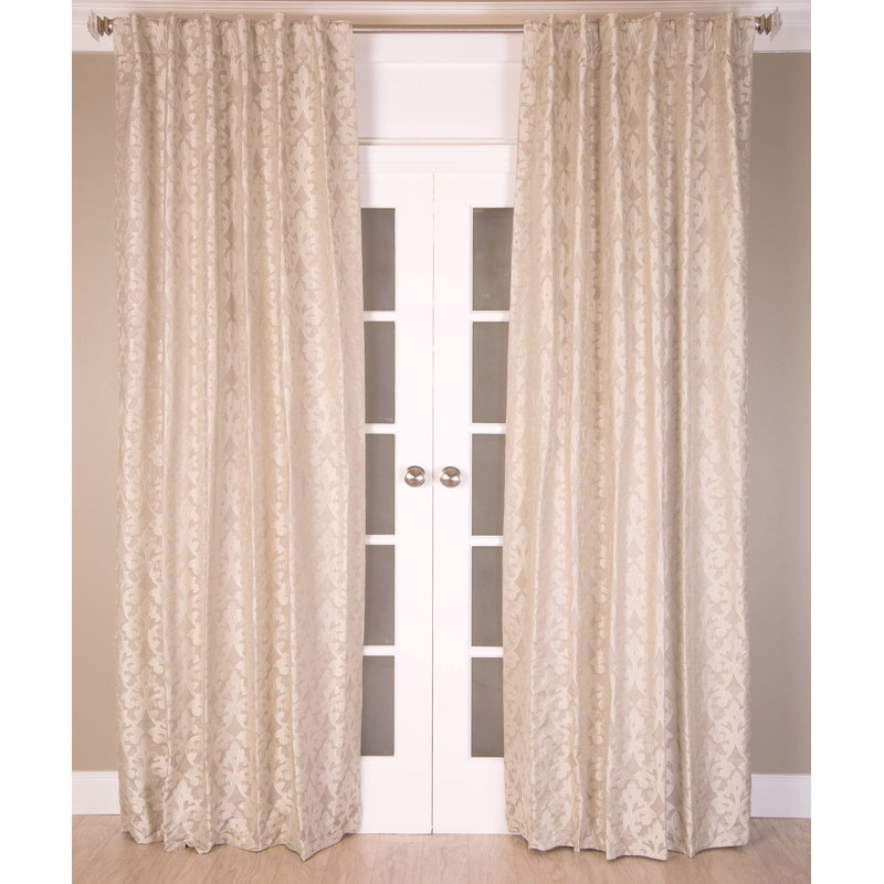 Myers Semi Sheer Curtain Single Panel, 51" W x 96" L, Natural
