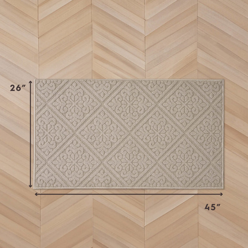 Laura Ashley Austell Solid Hi-Low Tufted Rugs, Rectangle 2'2" x 3'9", Brown