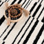 Tapis noir en polypropylène tissé à la machine Jdan-1951811666