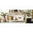 59.1'' Farmhouse Entryway Table With 3 Drawers,Painted Console Table With Bottom Shelf & Iron Handles-128994025