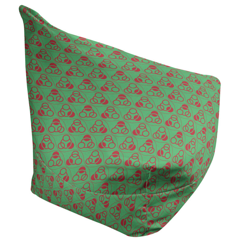 Fauteuil à billes standard &, Vert / Rouge, H 29 po x l 38 po x P 42 po