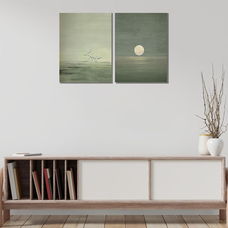 2 Piece Wrapped Canvas Wall Art