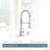 Moen Essie Pre-Rinse Spring Pull Down Single Handle Kitchen Faucet with Power Clean Technology and Soap Dispenser
