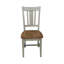 Chaise d'appoint en bois massif Evalyn-48372501
