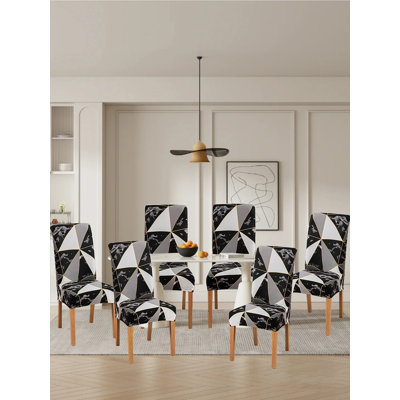 Housses de chaise, housses de chaise parsons extensibles, ensemble de 6