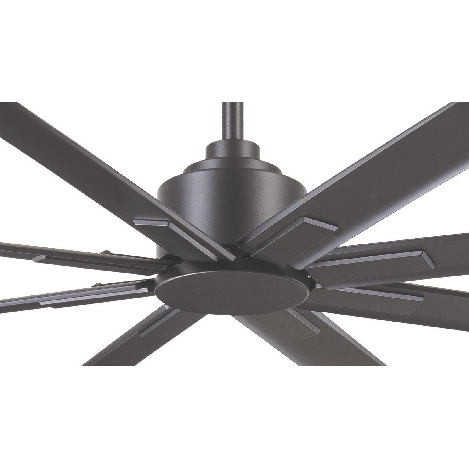 8 - Blade Outdoor Standard Ceiling Fan with Remote Control, Smoked Iron, 52" Wide