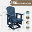 Chaise berçante rotative en PEHD Adirondack-1779270045