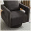 Fauteuil décoratif pivotant l 29,13 po x P 27,95 po x H 34,64 po Avery