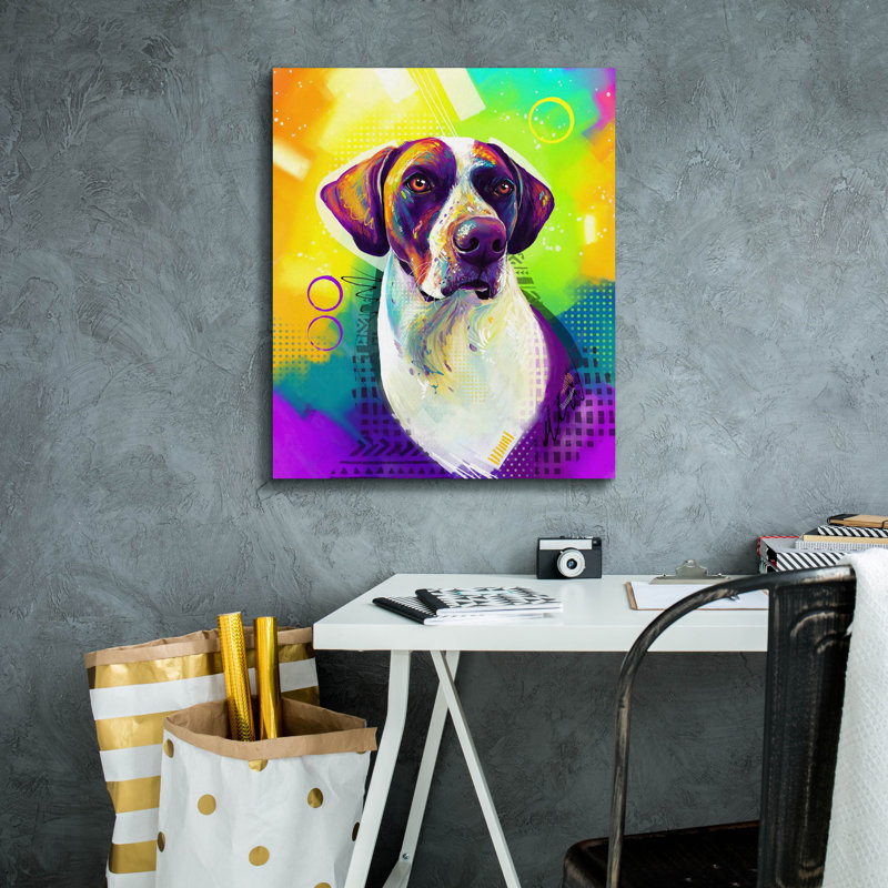 «Pop Art German Shorthaired Pointer 2» par Furbaby Affiliates, art mural sur toile, H 24 po x l 20 po x P 0,75 po