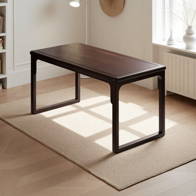 Natural textured solid desk