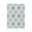 Tapis bleu sarcelle ivoire et ivoire ivoire 5 pi x 8 pi