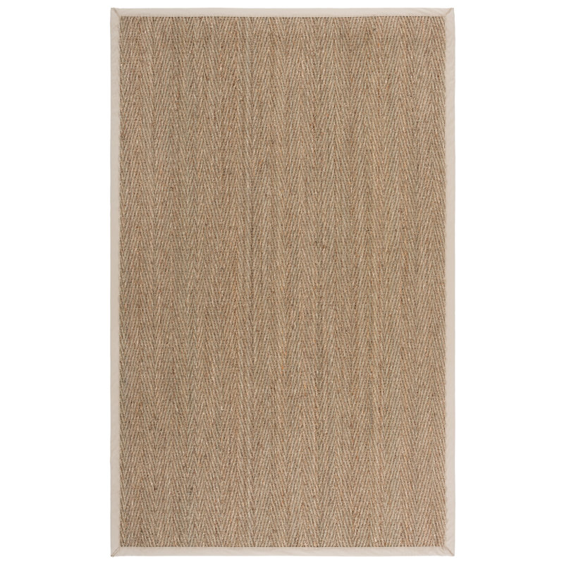 Natural Fiber Performance Solid Color Rug, Rectangle 3' x 5'