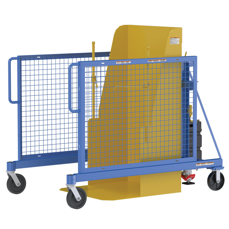 Univ Ac Trash Can Dumper, 64.75" H x 46.06" W x 75.62" D