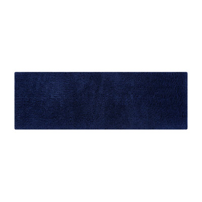 Micro 100% Polyester Solid Pattern Tufted Machine Washable Bathroom Rug