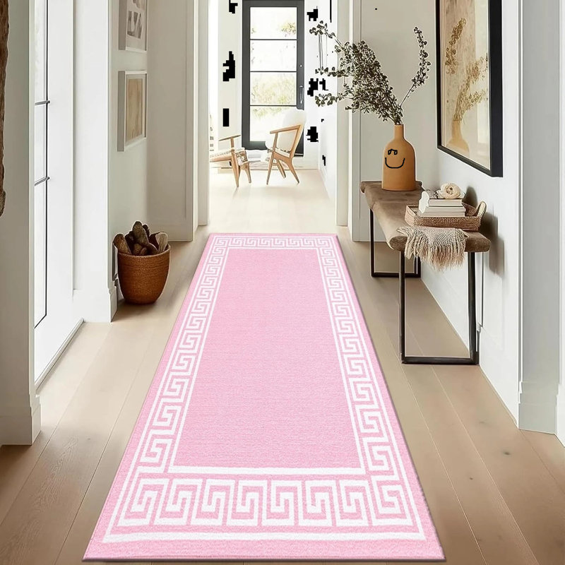 Runner Geometric Area Rug, Runner 66 x 220 cm