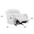 Elegant White Recliner With Padded Arms-2082208703