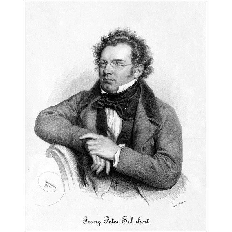 Franz Peter Schubert, H 24 po x l 19 po