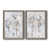 Toile avec cadre gris