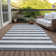 Washable Striped Indoor / Outdoor Rug