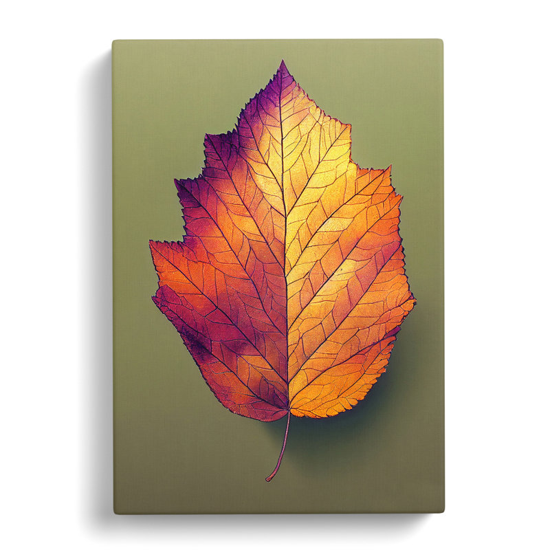 Autumn Leaf No.4 - Wrapped Canvas, 76cm H x 50cm W x 3cm D