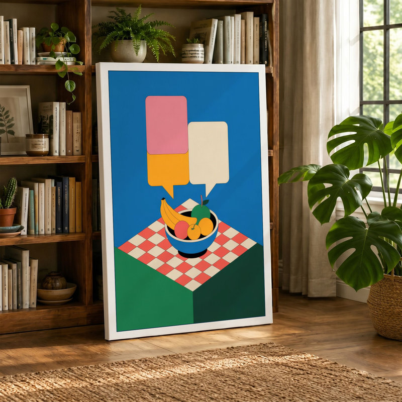 Print, 36x24 - 91.4 x 61.0 cm, Teal Border