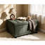 Repose-pieds avec garniture cloutée et rangement interne, idéal pour le salon de la chambre à coucher, garniture décorative à résistance moyenne, chambre de rangement fonctionnelle, assise moelleuse
