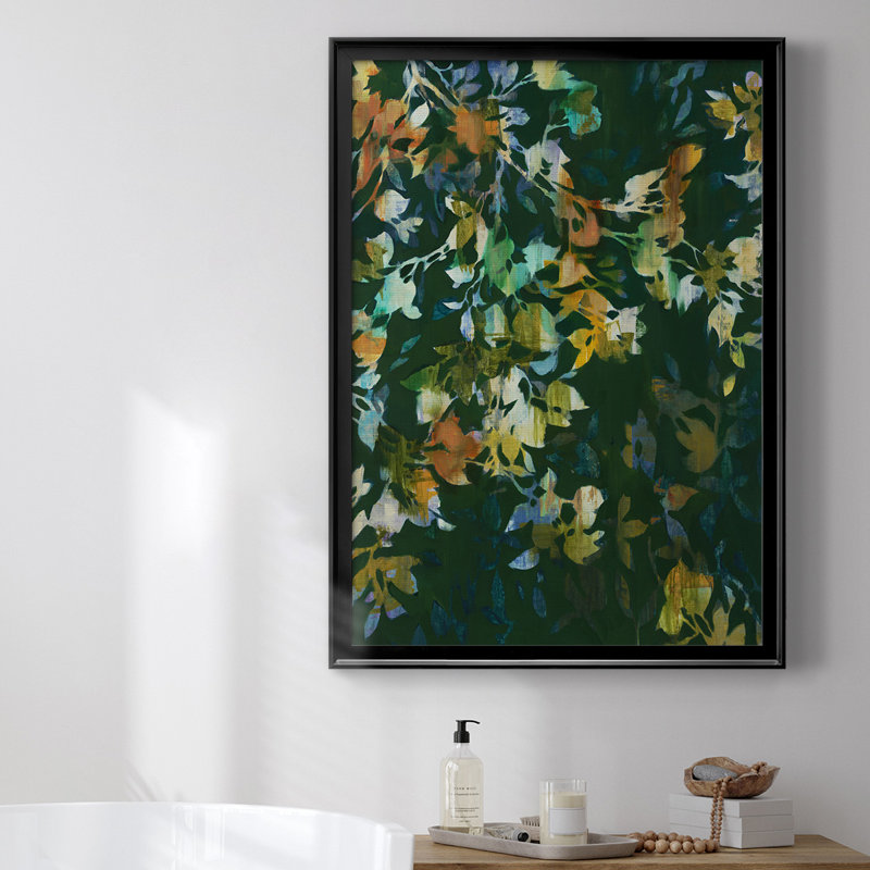 Toile encadrée de qualité supérieure Whirlwind II - prête à être accrochée, H 42,5 po x l 30,5 po, Noir
