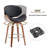 26" Swivel Upholstered Counter & Bar Stools (set Of 3)-205908174