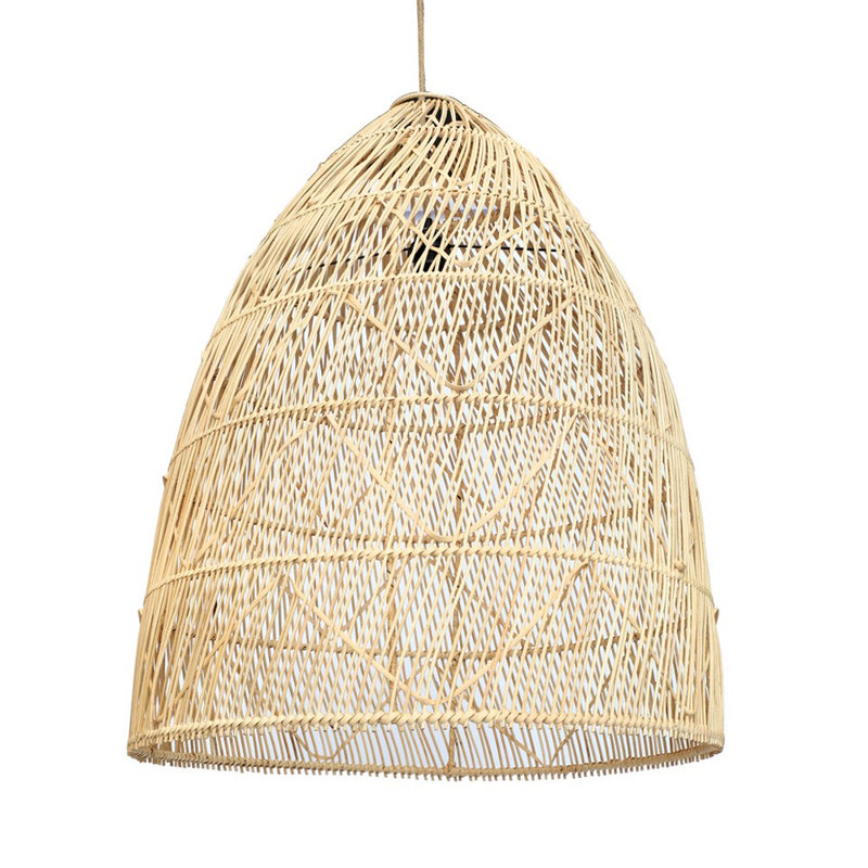 Oval Bamboo Pendant Shade ( Screw On ), 100cm H x 60cm W x 60cm D