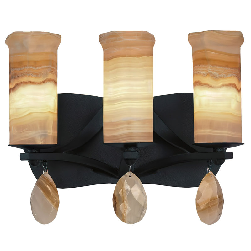 Elegante 3 - Light Vanity Light, Pewter Gold