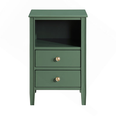 2-Drawer Storage Nightstand