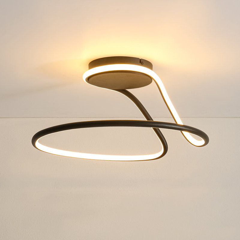 Plafonnier semi-circulaire incurvé à intensité variable Minimalist