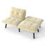 Cream Convertible Folding Modern Sofa Bed-916535934